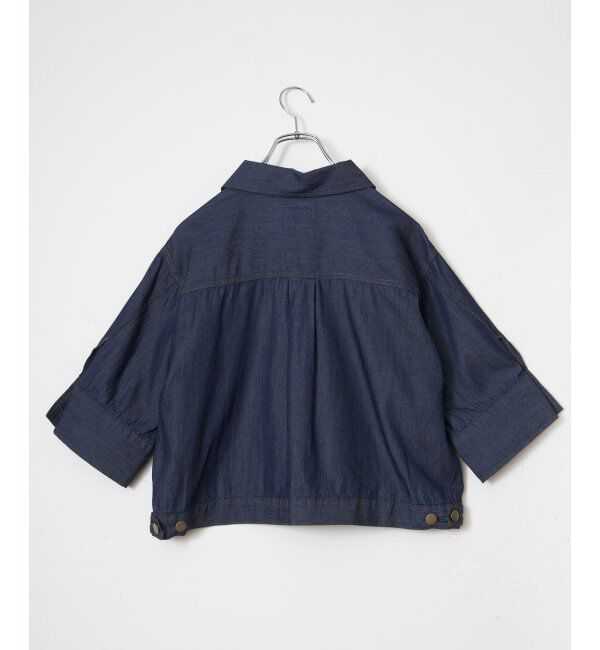 Lbc with Life「リネン／デニム ワークシャツジャケット」|ブルゾン・スタジャン|