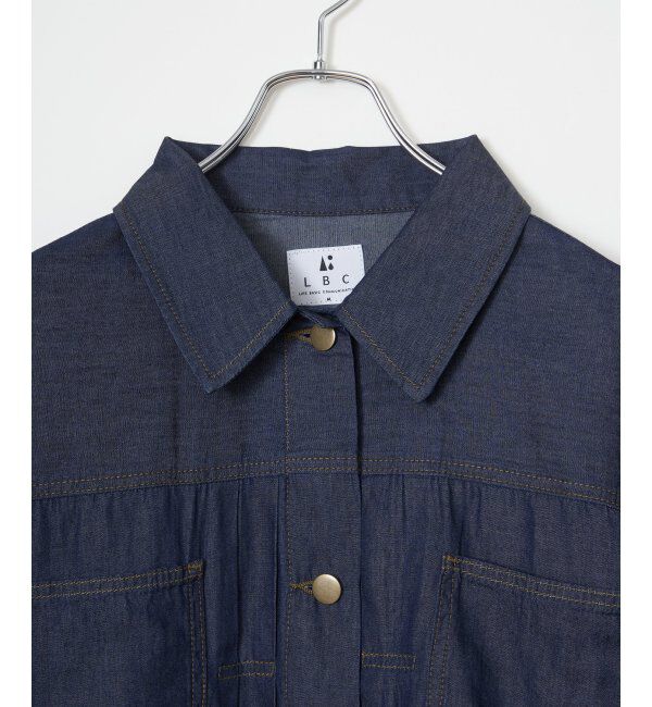 Lbc with Life「リネン／デニム ワークシャツジャケット」|ブルゾン・スタジャン|