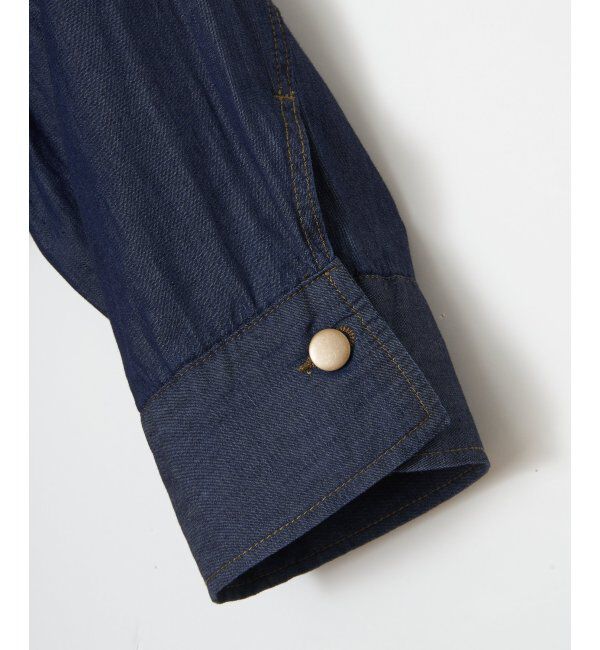 Lbc with Life「リネン／デニム ワークシャツジャケット」|ブルゾン・スタジャン|