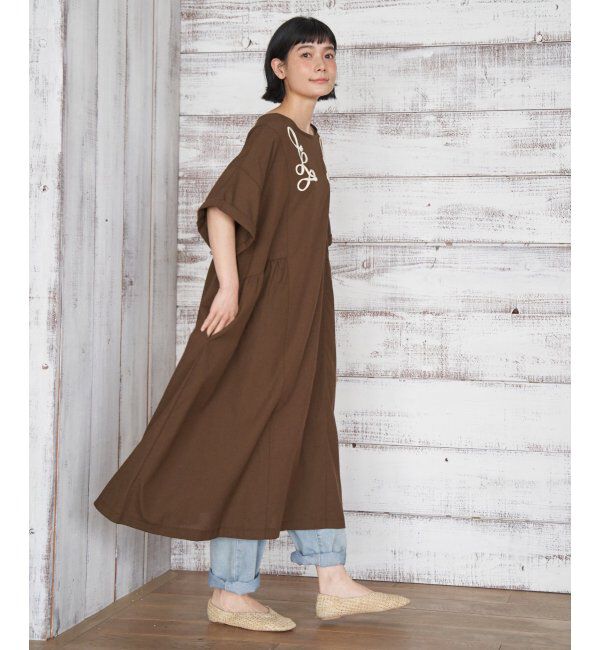 Lbc with Life「コード刺繍ロングワンピース」|ワンピース|