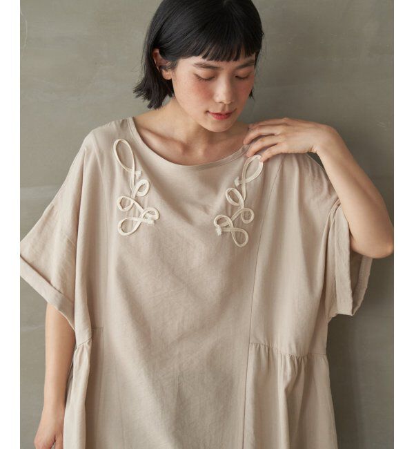 Lbc with Life「コード刺繍ロングワンピース」|ワンピース|