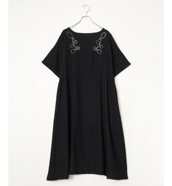 Lbc with Life「コード刺繍ロングワンピース」|ワンピース|