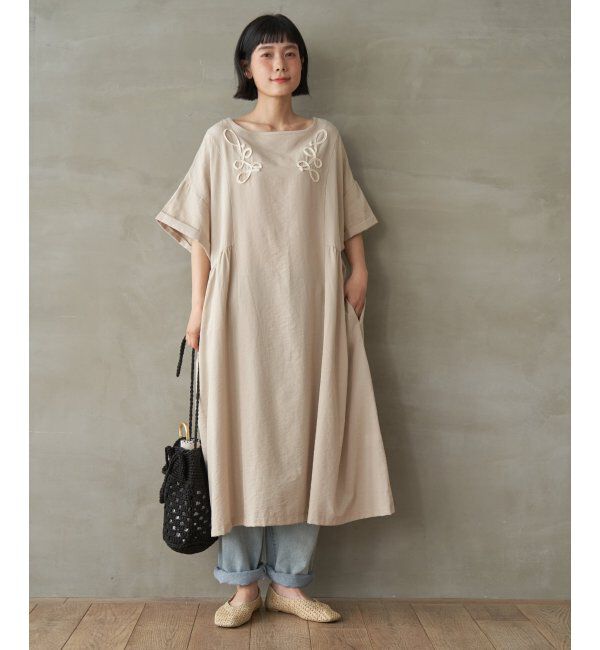 Lbc with Life「コード刺繍ロングワンピース」|ワンピース|