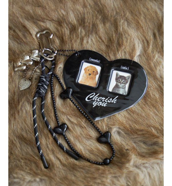 VENCE share style「ハートフォトチャーム」|その他|ブラック