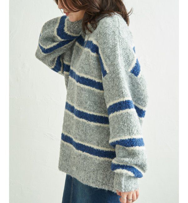 VENCE share style「ブークレーボーダープルオーバー」|ニット・セーター|