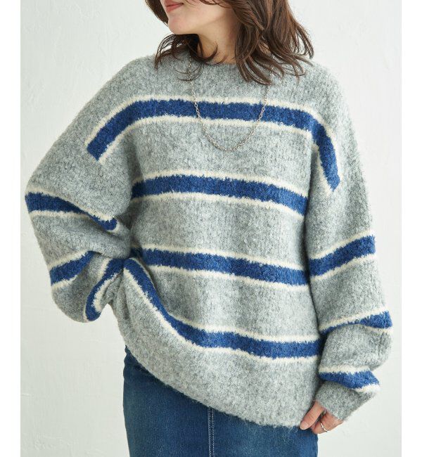 VENCE share style「ブークレーボーダープルオーバー」|ニット・セーター|