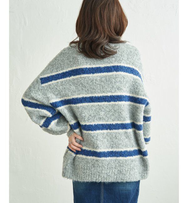 VENCE share style「ブークレーボーダープルオーバー」|ニット・セーター|