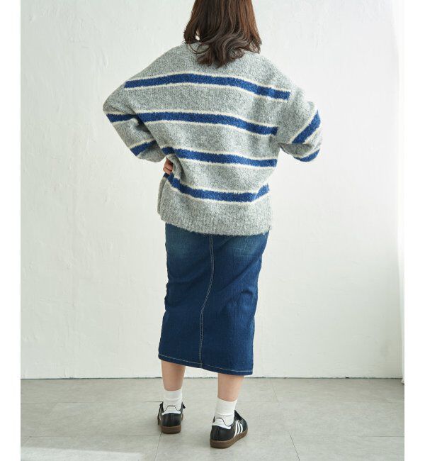 VENCE share style「ブークレーボーダープルオーバー」|ニット・セーター|