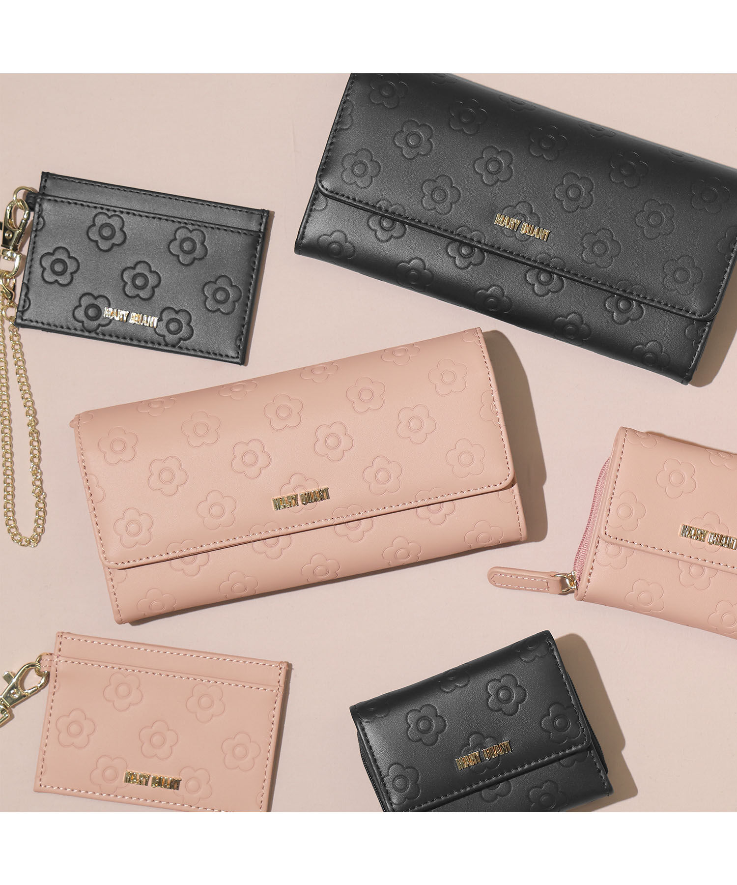 MARY QUANT「デイジーアウトラインパターン2 ミニウォレット」|財布|