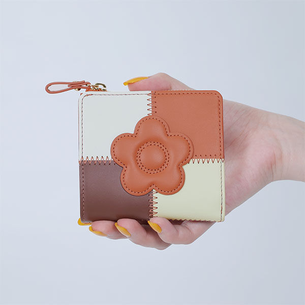 MARY QUANT「パッチワーク ウォレット」|財布|テラコッタ