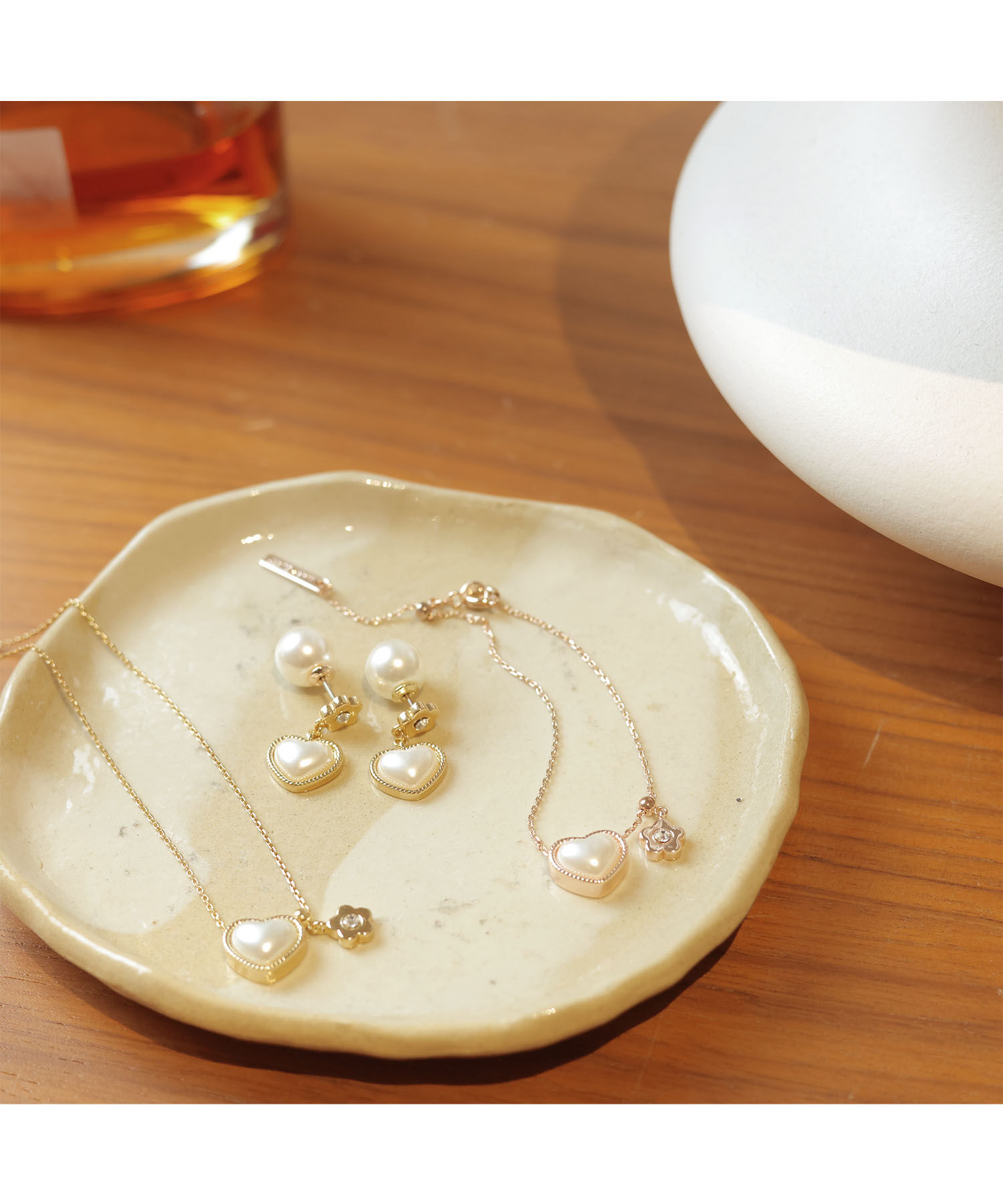 MARY QUANT「ハートパール ネックレス」|ネックレス|