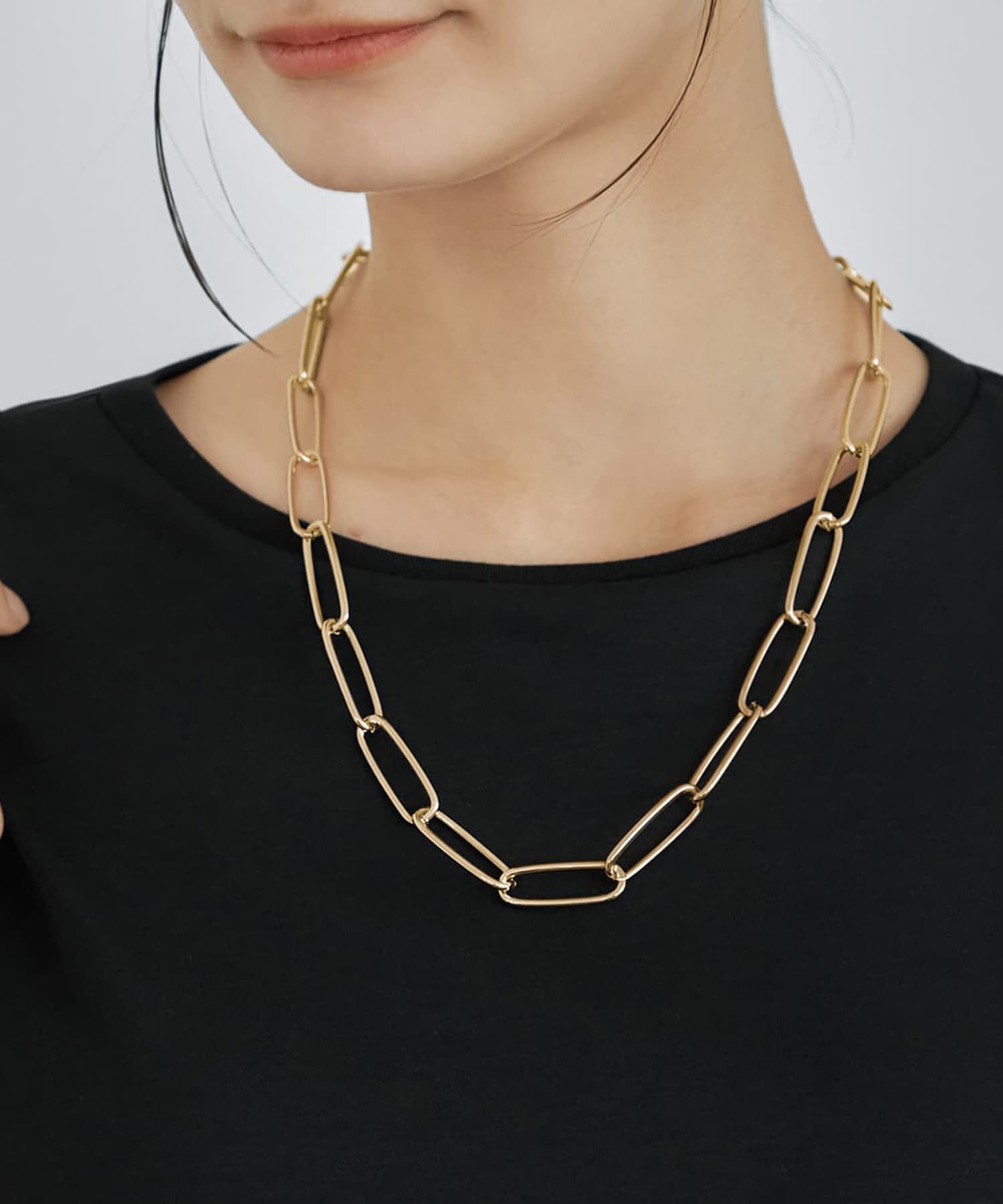 STYLE DELI「55cmオーバルチェーンネックレス」|ネックレス|ゴールド