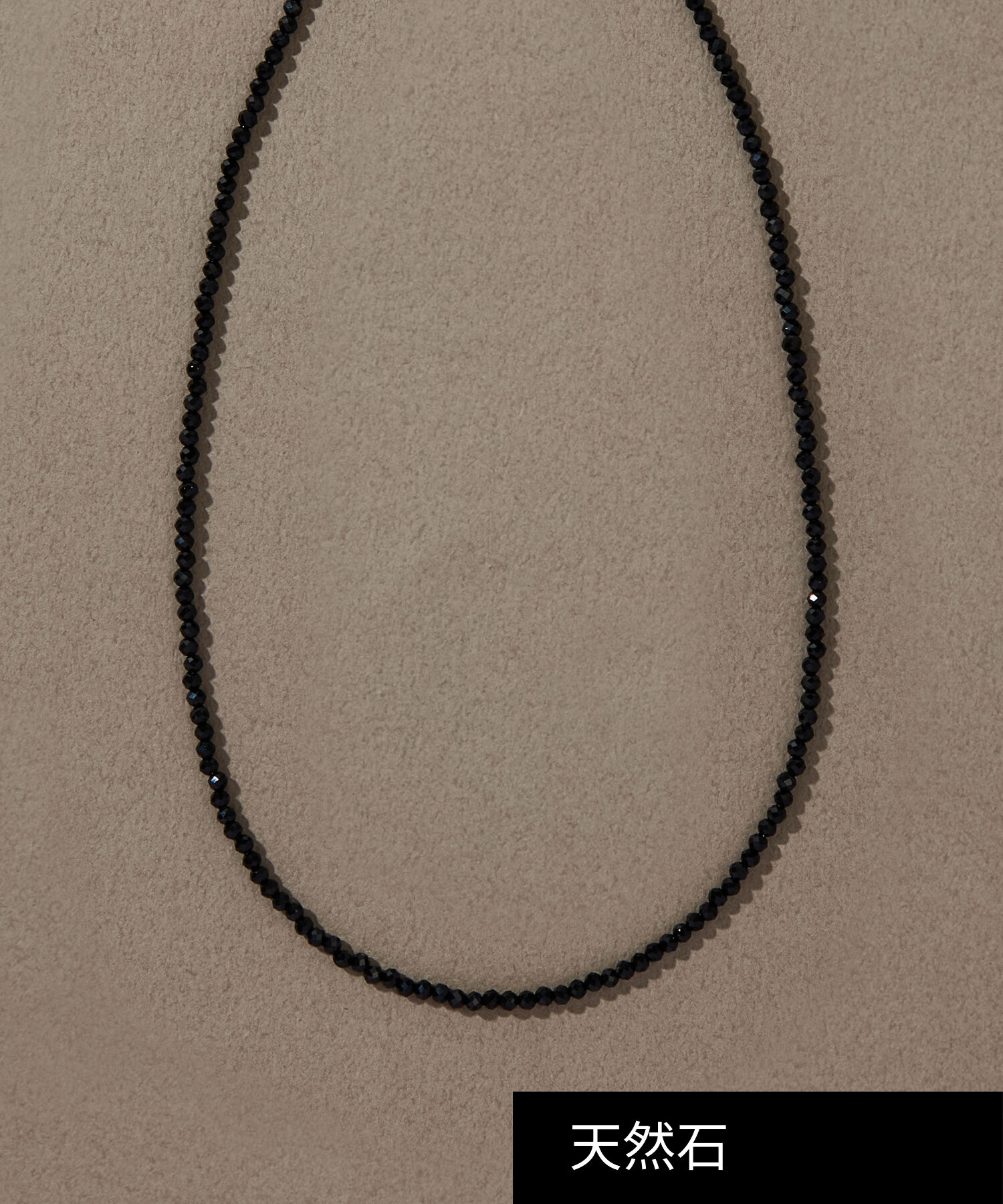 JUPITER「天然石ビーズネックレス/金属アレルギー対応/ニッケルフリー　オニキス」|ネックレス|