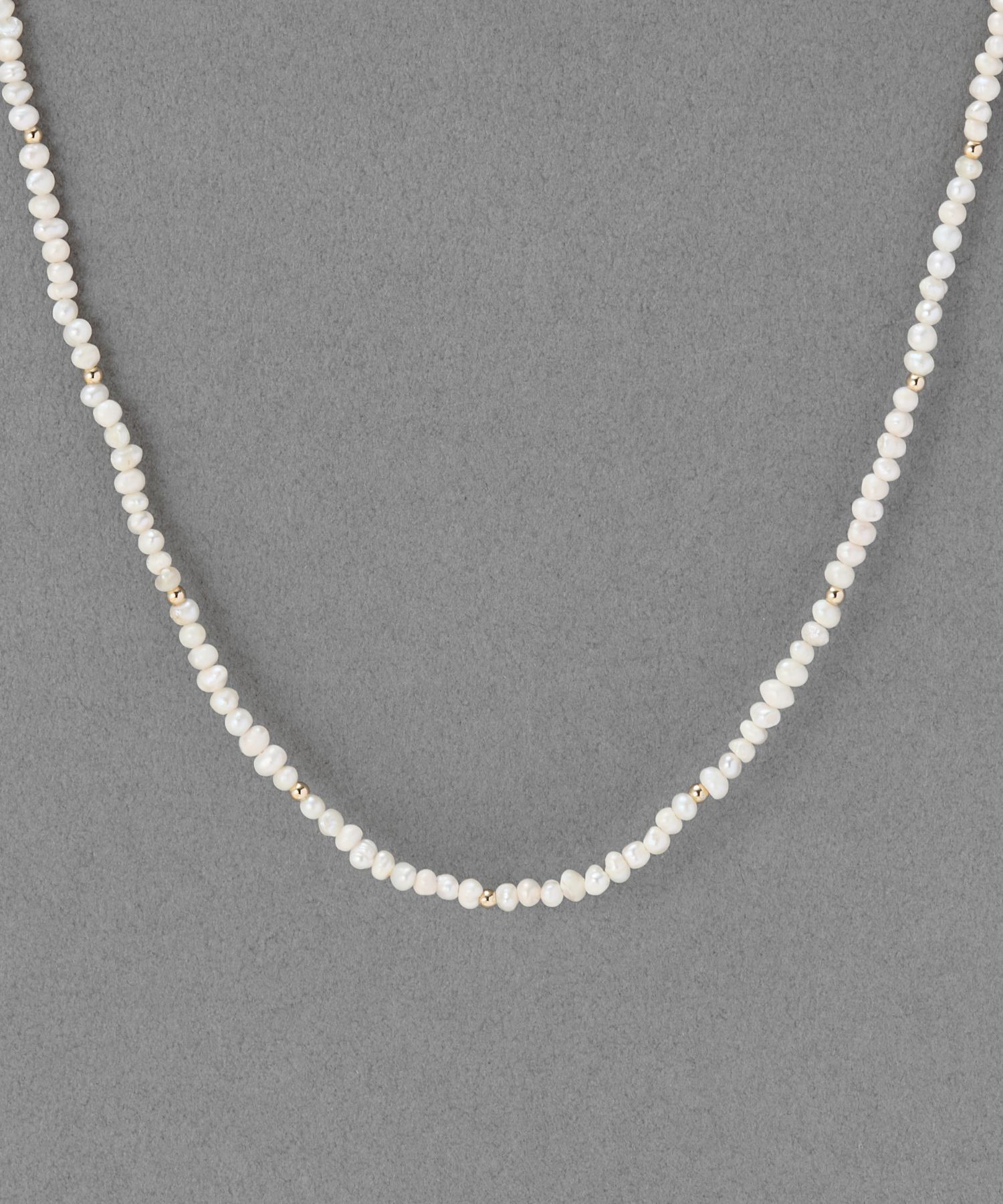 Phoebe「フレッシュウォーターパールチョーカーネックレス/連パール/淡水パール/39cm～50cm」|ネックレス|ホワイト