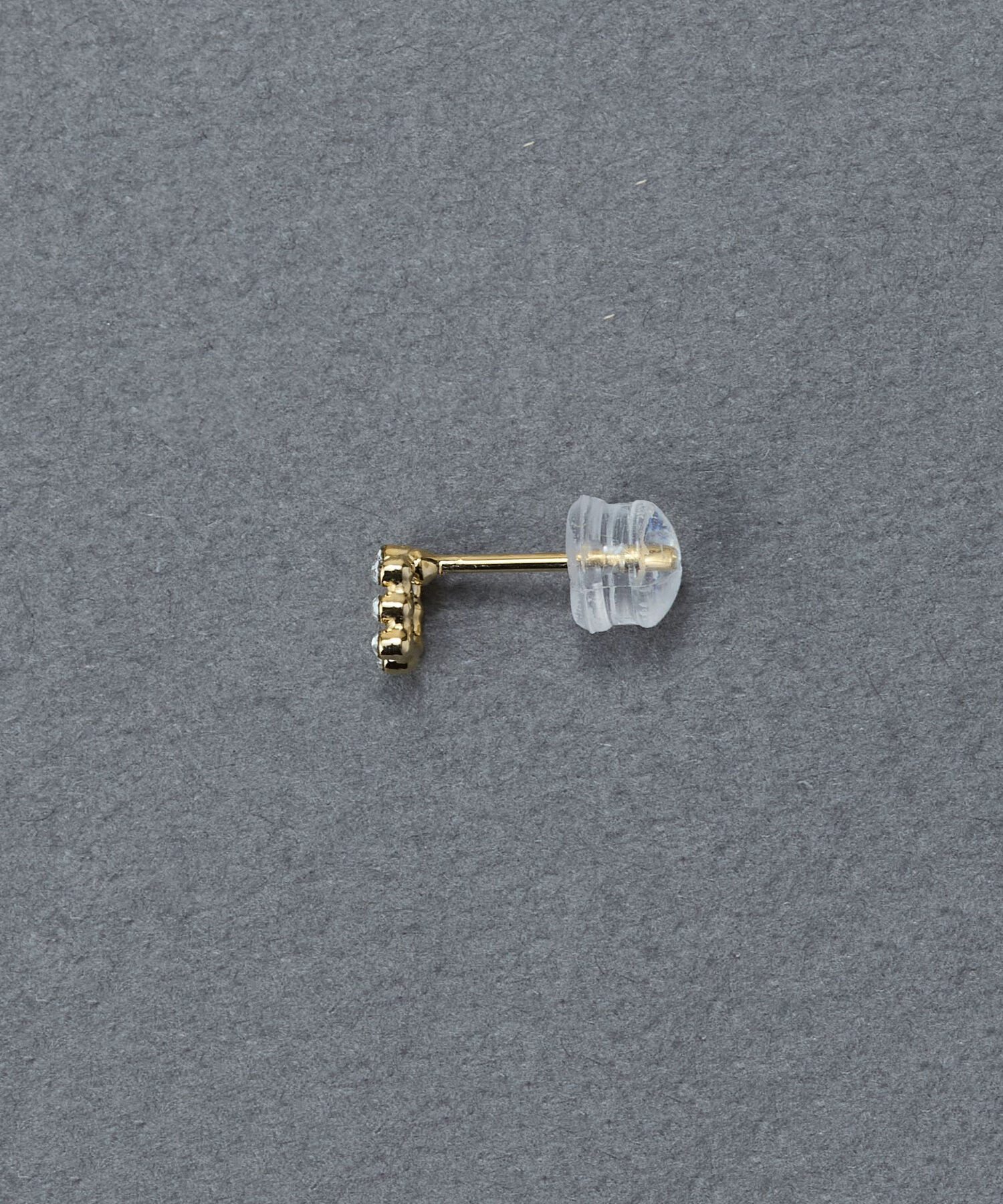 Phoebe「【金属アレルギー対応】タイニーレクタングルビジューピアス(片耳)　小粒/小さい/セカンドホール」|ピアス|