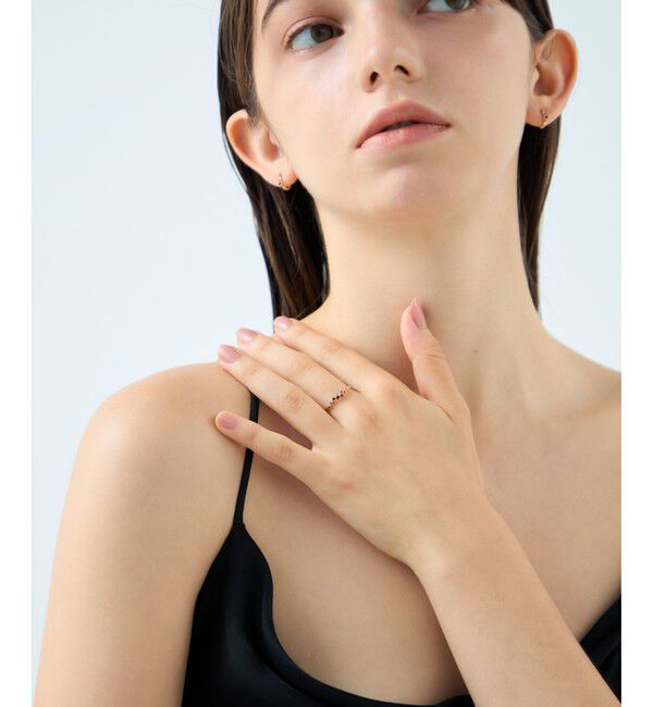 ete「[ガーネット] K10YG パルプ リング」|リング|