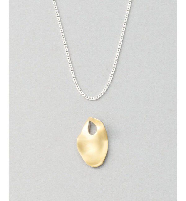 Jouete「[ステートメント] ネックレス プレート コンビカラー」|ネックレス|