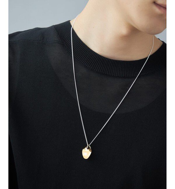 Jouete「[ステートメント] ネックレス プレート コンビカラー」|ネックレス|