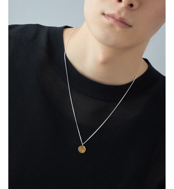 Jouete「[ステートメント] ネックレス ジルコニア コイン」|ネックレス|