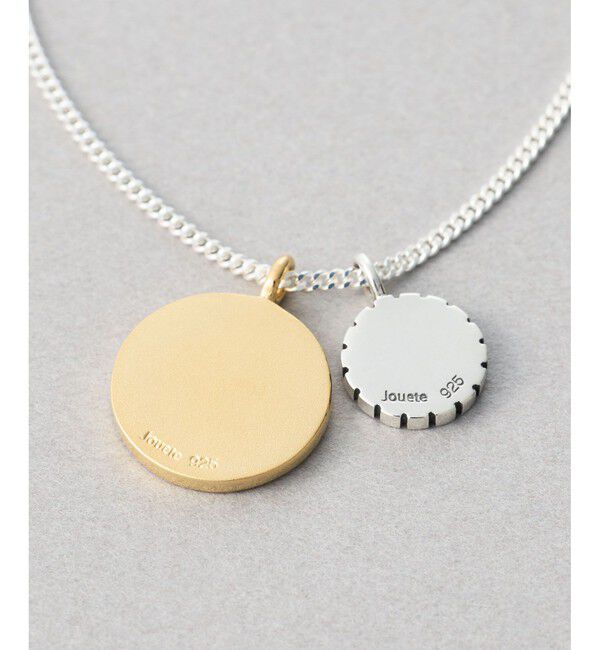 Jouete「[ステートメント] ネックレス ジルコニア コイン」|ネックレス|