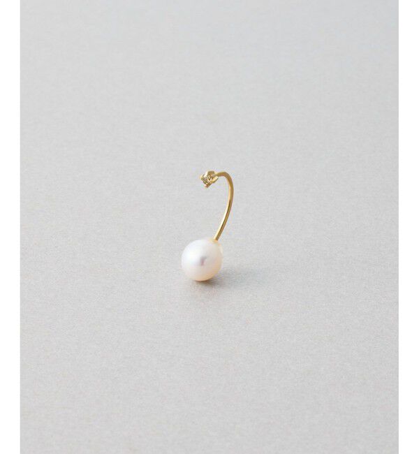 Jouete「[アークピアス] ダイヤモンド&times;パール」|ピアス|イエローゴールド