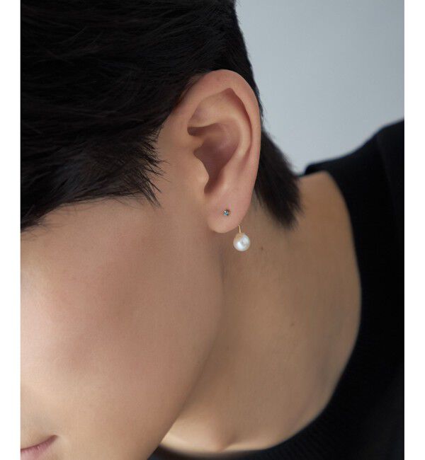 Jouete「[アークピアス] ロンドンブルートパーズ&times;パール」|ピアス|