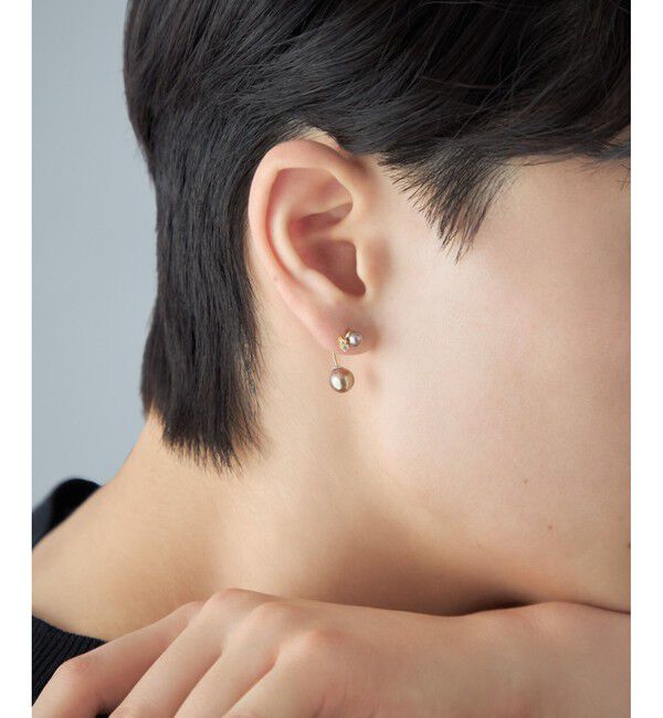 Jouete「[アークピアス] パール&times;ジルコニア」|ピアス|