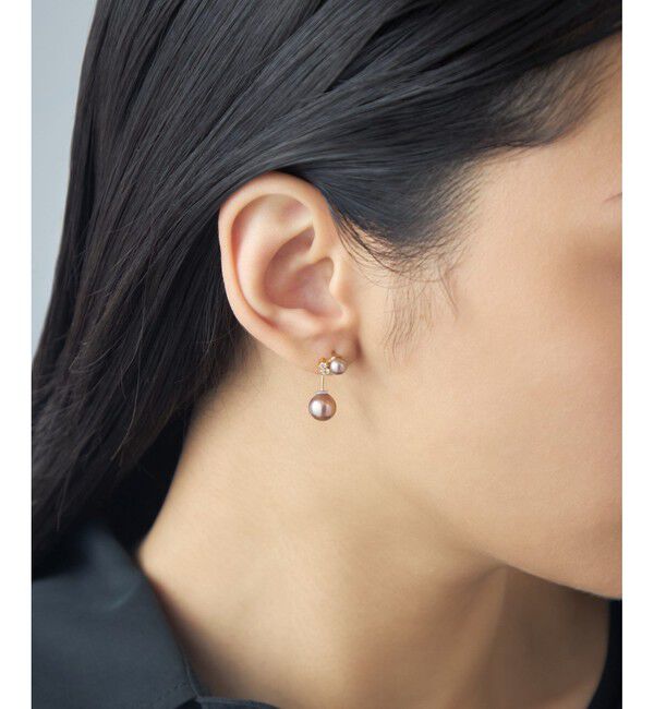 Jouete「[アークピアス] パール&times;ジルコニア」|ピアス|