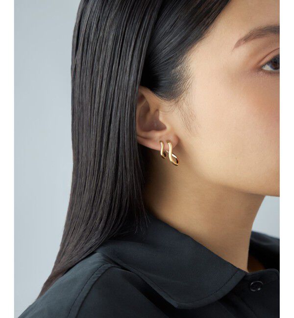 Jouete「[ダブルピアス] ウェーブ」|ピアス|