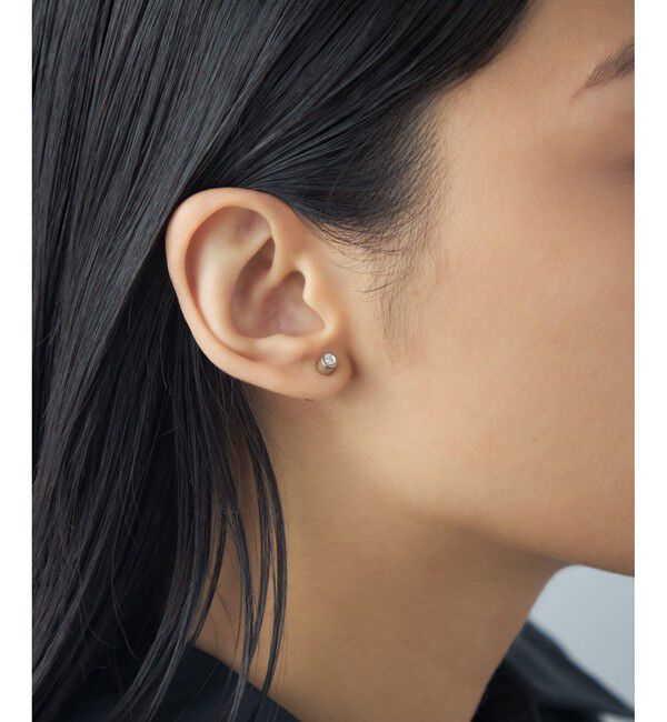Jouete「[バックキャッチピアス] ジルコニア チューブ」|ピアス|