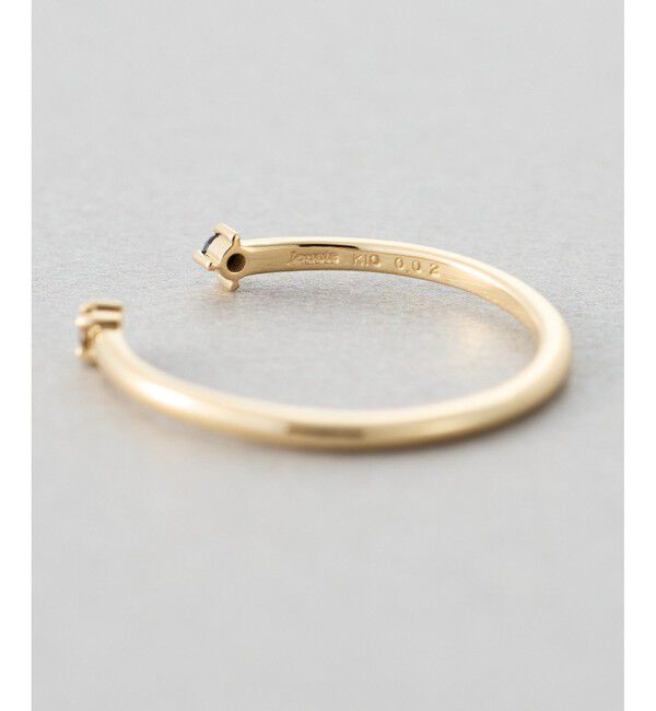 Jouete「K10YG ピンキーリング ダイヤモンド」|リング|