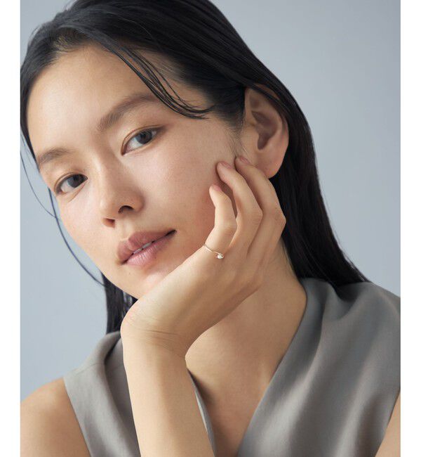 Jouete「K10YG ピンキーリング パール」|リング|