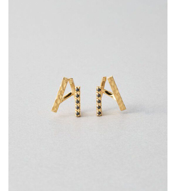 Jouete「[ダブルイヤリング] ジルコニア」|イヤリング|イエローゴールド