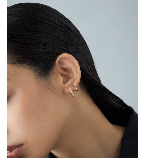 Jouete「[ダブルイヤリング] ジルコニア コンビカラー」|イヤリング|