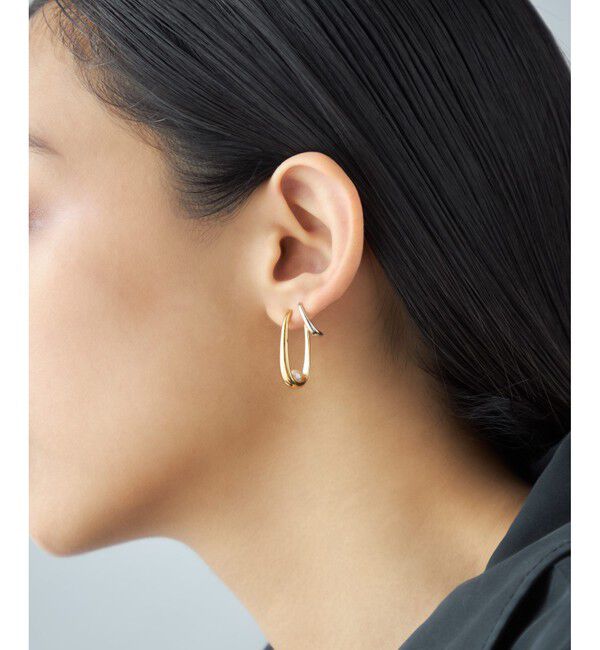 Jouete「[ダブルイヤリング] パール コンビカラー」|イヤリング|