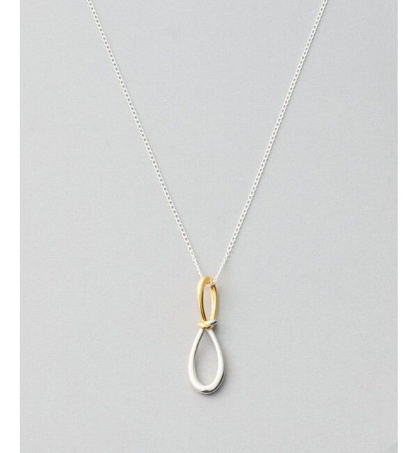 Jouete「[ステートメント] ネックレス ノット コンビカラー」|ネックレス|ゴールド系その他