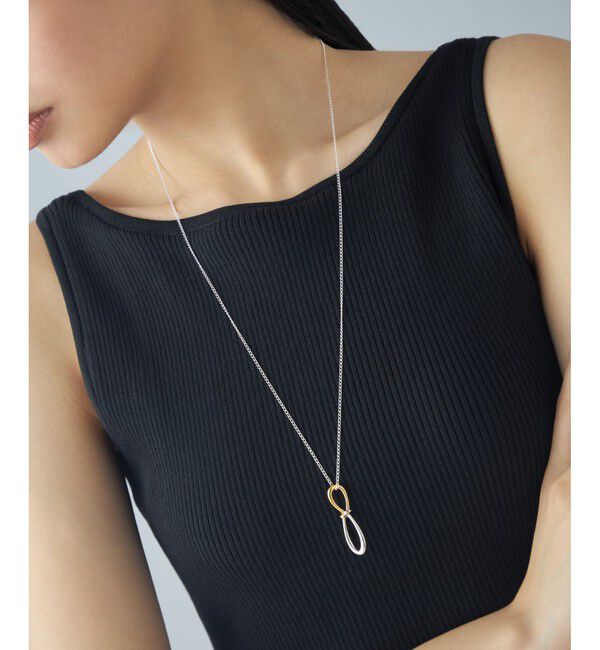 Jouete「[ステートメント] ネックレス ノット コンビカラー」|ネックレス|