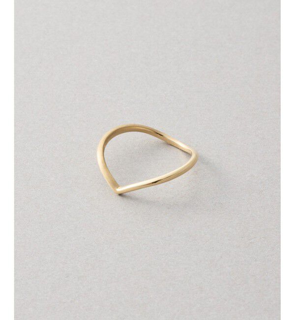 Jouete「K10YG ピンキーリング アングル」|リング|