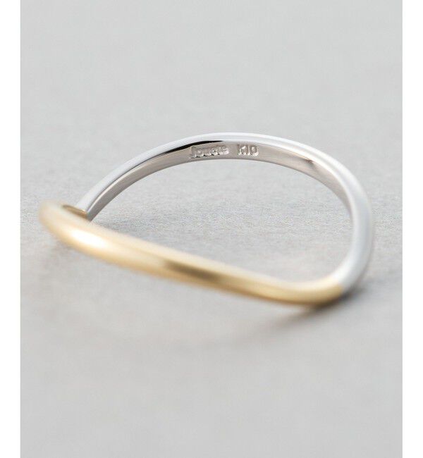 Jouete「K10 ピンキーリング アングル コンビカラー」|リング|