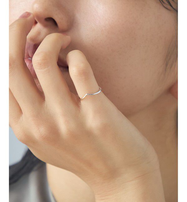 Jouete「K10 ピンキーリング アングル コンビカラー」|リング|