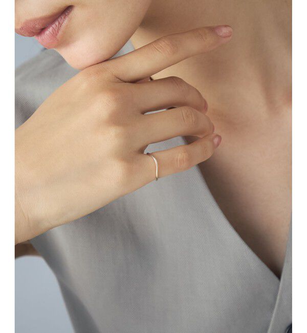 Jouete「K10 ピンキーリング アングル コンビカラー」|リング|