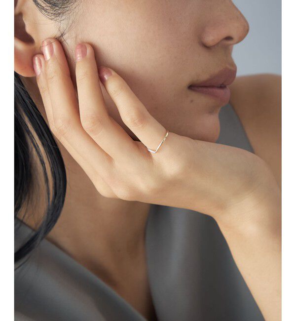 Jouete「K10 ピンキーリング アングル コンビカラー」|リング|