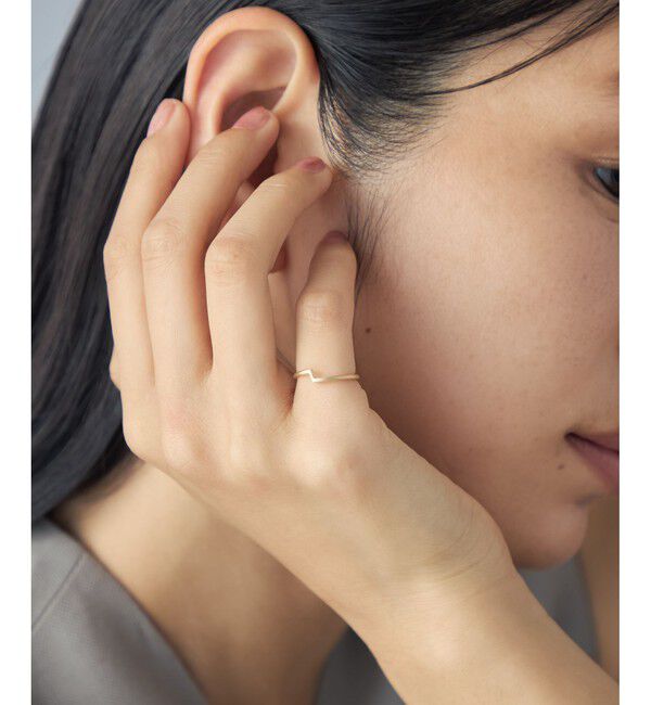 Jouete「K10YG ピンキーリング コーナー」|リング|