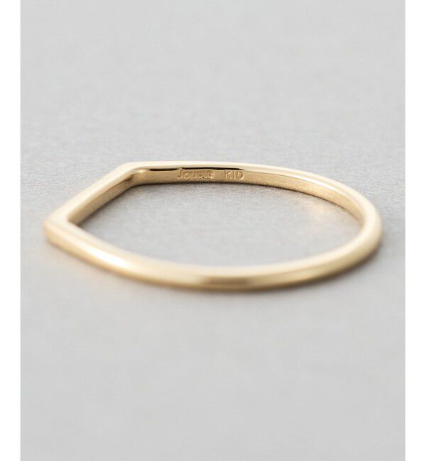 Jouete「K10YG ピンキーリング フラット」|リング|