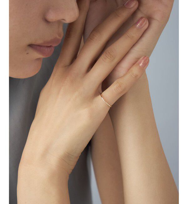 Jouete「K10YG ピンキーリング フラット」|リング|