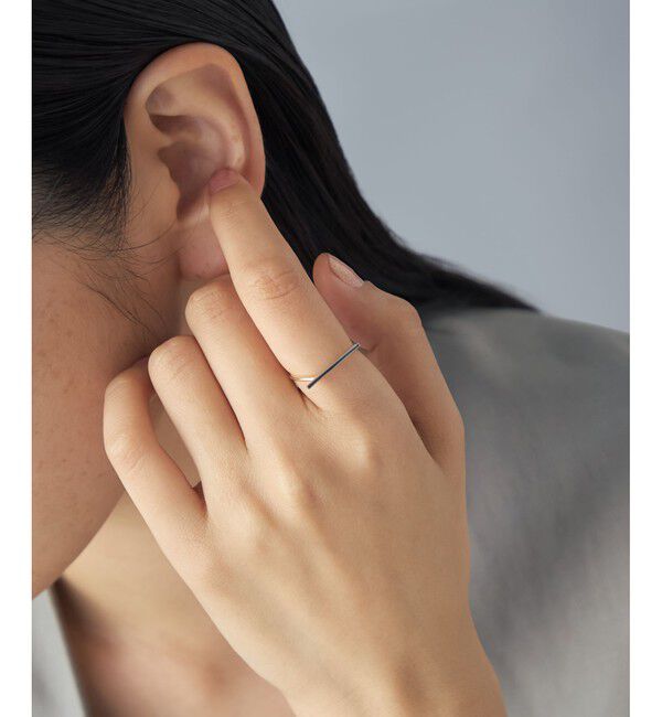 Jouete「[レイヤー] K10YG/WG リング バー コンビカラー」|リング|