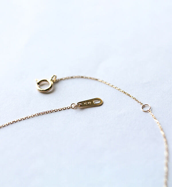  「クリスタル / 黒蝶貝 ネックレス | K10YG」|ネックレス|