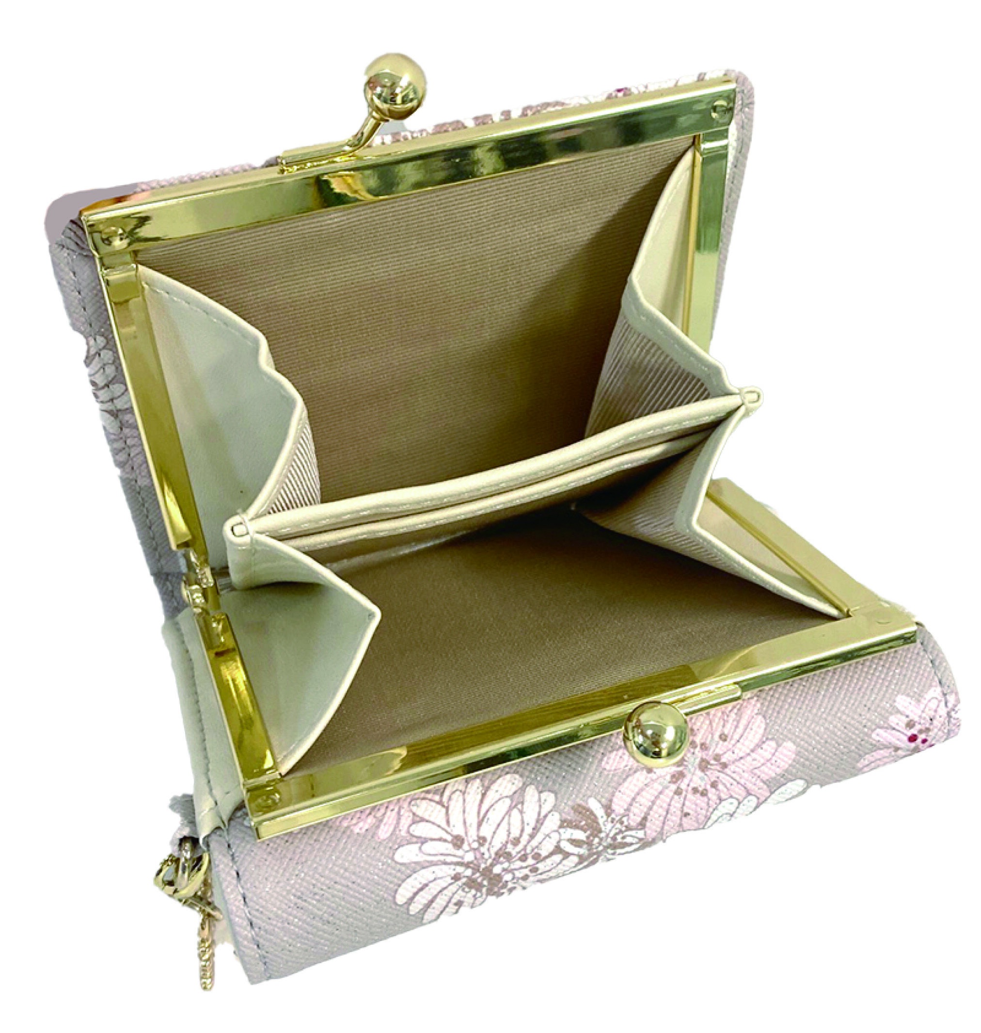 PAUL&JOE「口金ミニ財布／　クリザンテーム　ラメ　／ＰＡＵＬ　＆　ＪＯＥ」|財布|