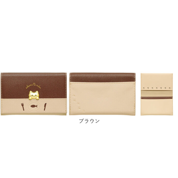 BACKYARD FAMILY「名刺入れ レディース 通販 ねこ 猫 ネコ カードケース スリム 薄型 レディース 花柄」|名刺入れ・カードケース|