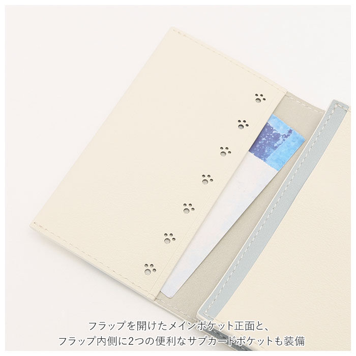 BACKYARD FAMILY「名刺入れ レディース 通販 ねこ 猫 ネコ カードケース スリム 薄型 レディース 花柄」|名刺入れ・カードケース|